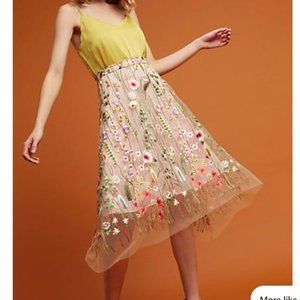 Anthropologie Eva Franco Waverly Garden Skirt